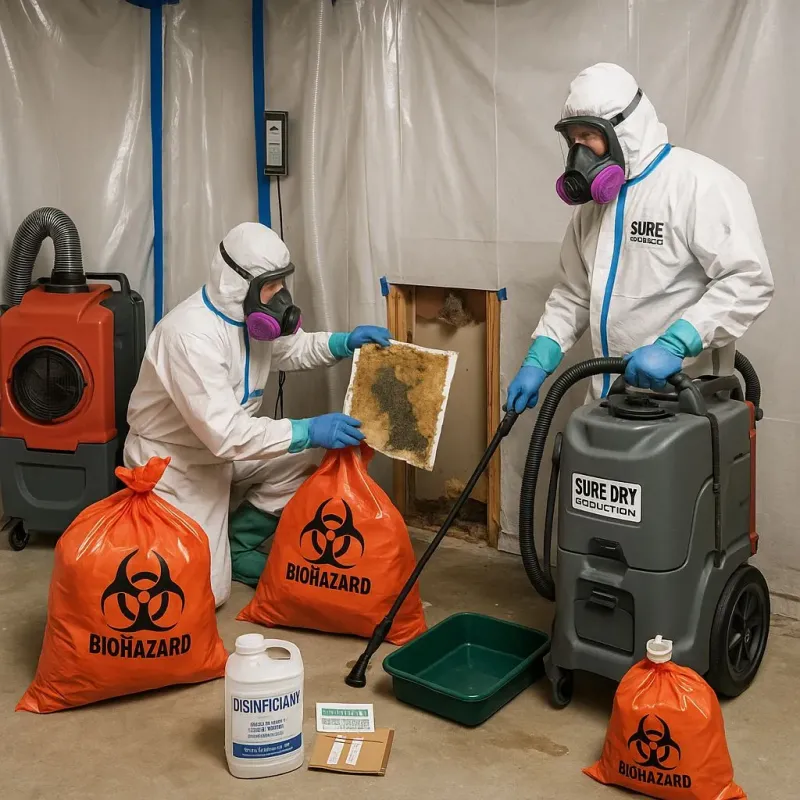 Contaminated Water Handling Protocols process in Burlingame, CA